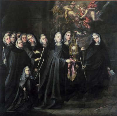 Processie van St. Clara met de Eucharistie door Juan de Valdes Leal